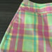 Vintage Lilly Pulitzer Plaid Print Scalloped Hem Skort