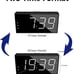 Alarm Clock for Bedroom, 2 Alarms Loud LED Big Display Clock with USB Charging