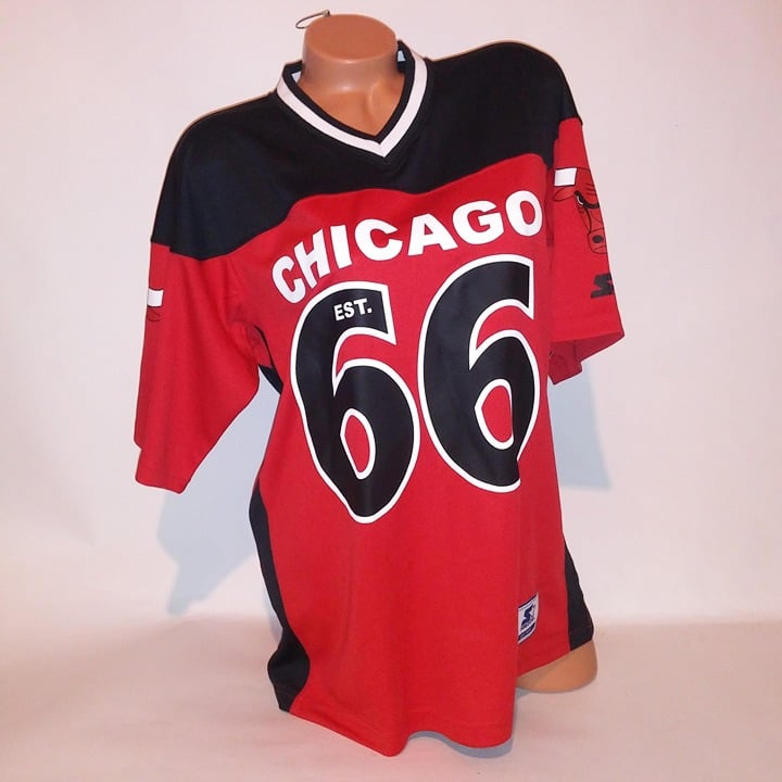 Chicago Bulls Jersey Mens NBA Basketball Red White Black Short Sleeve Medium