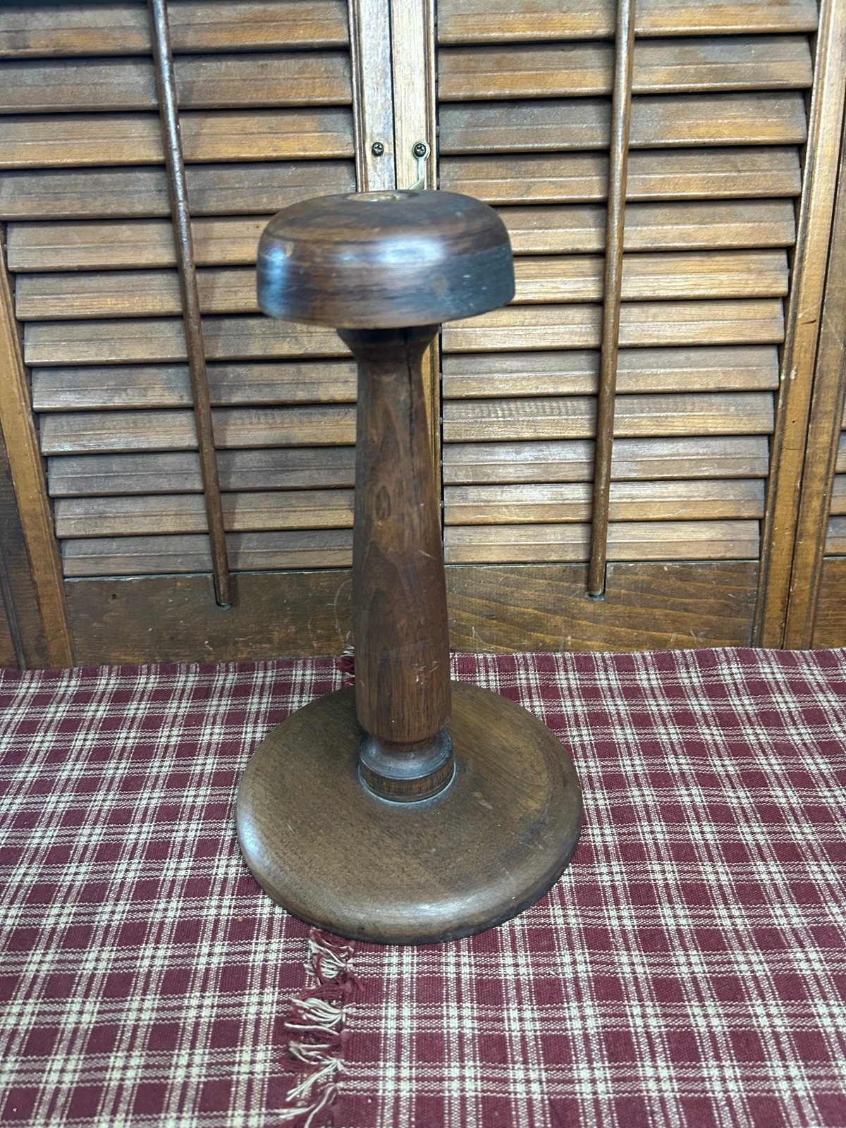 Vintage Wooden Hat Rack Stand