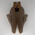 Ana Womens Brown Shadow Flat Slip On Square Toe Ruched Suede Size 8 Mules