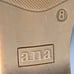Ana Womens Brown Shadow Flat Slip On Square Toe Ruched Suede Size 8 Mules