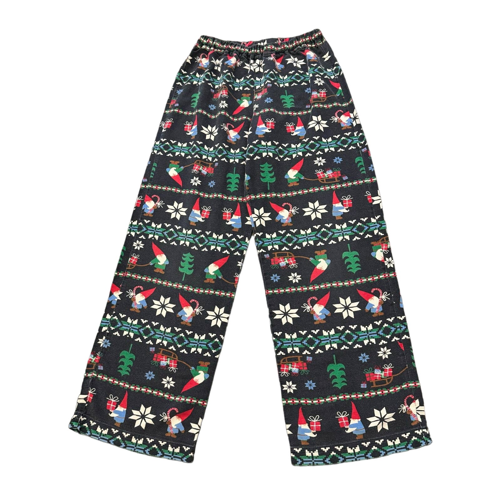 Hanna Andersson Kids Holiday Gnome Christmas PJ Pants - Size 150 cm