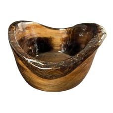 New Live Edge Black Walnut Bowl Handmade Turned Approx 7” Wide.