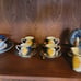 Set OF 4 CUPS SAUCERS AND SPOONS VITROMASTER GALAXY 1993