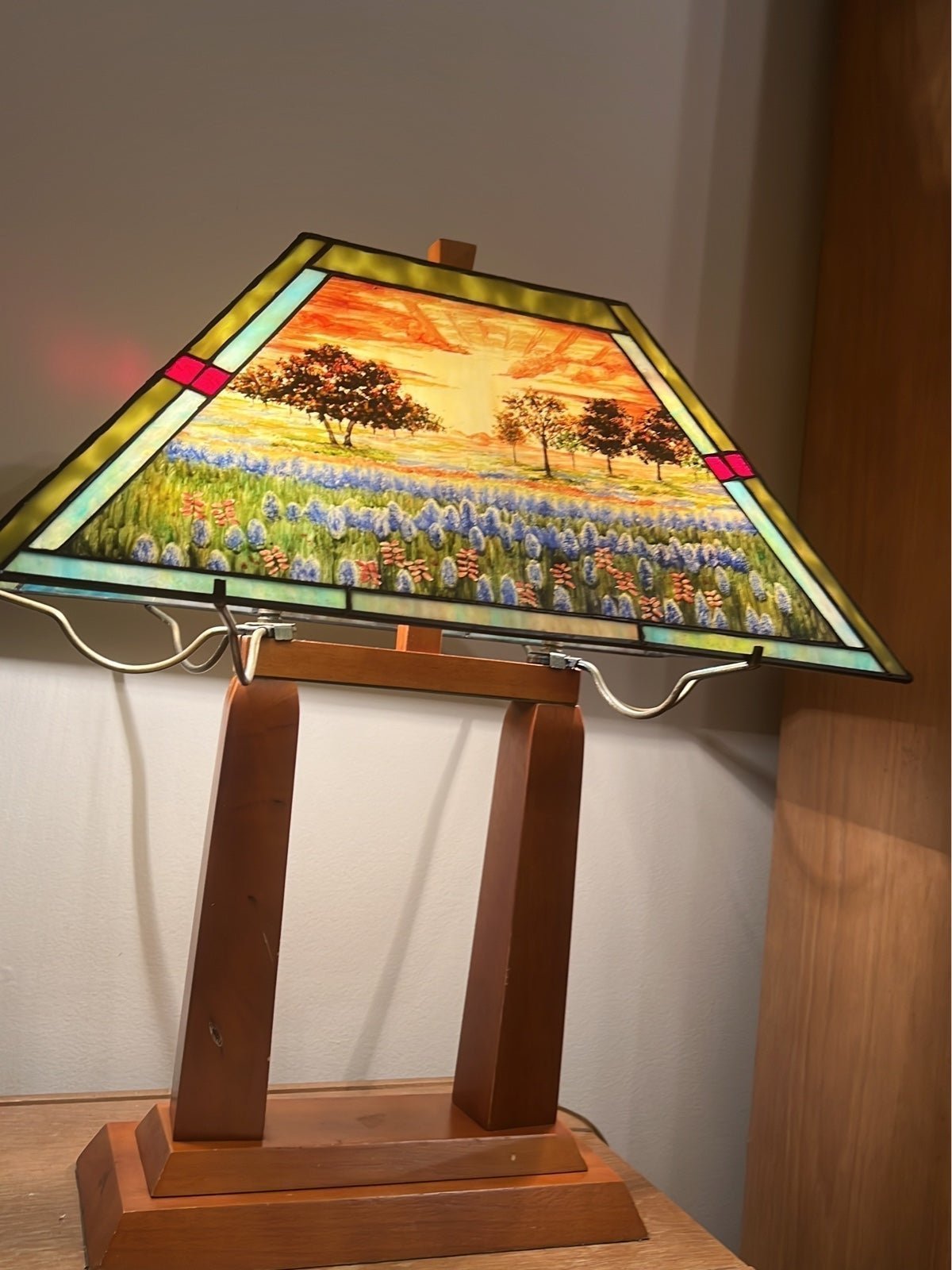 American folk Art lamp