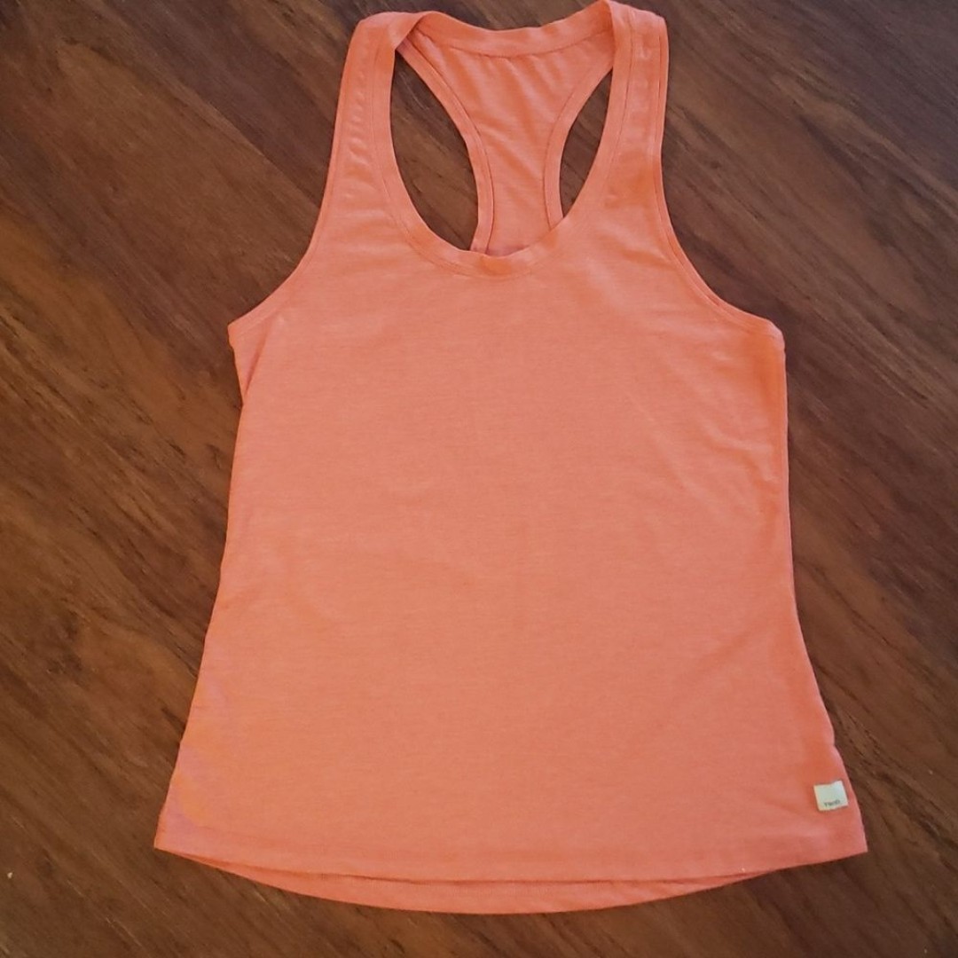 NWOT Vuori Lux Performance Orange Tank Top Size Small