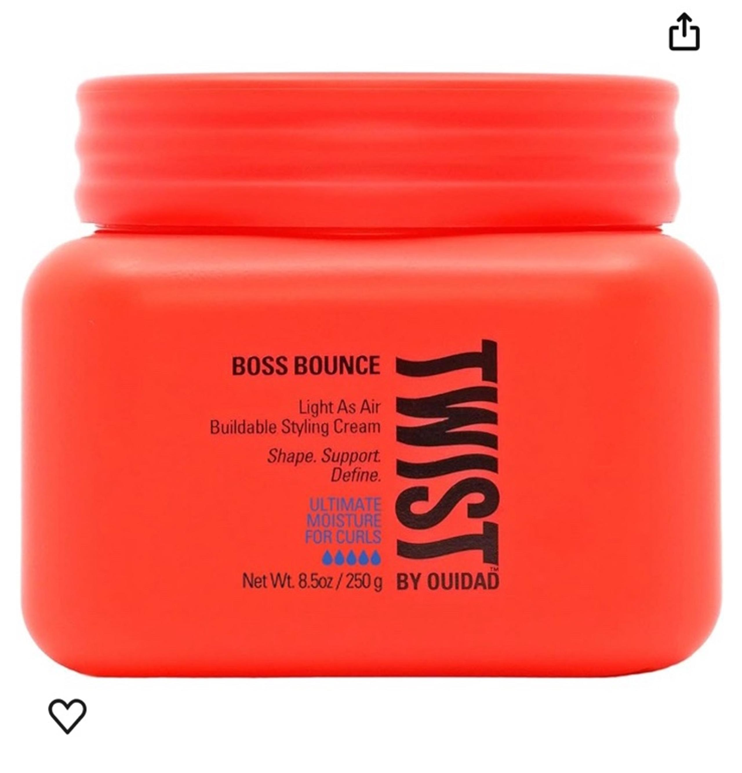 Ouidad TWIST Boss Bounce Light as Air Buildable Styling Cream Curly Hair Product