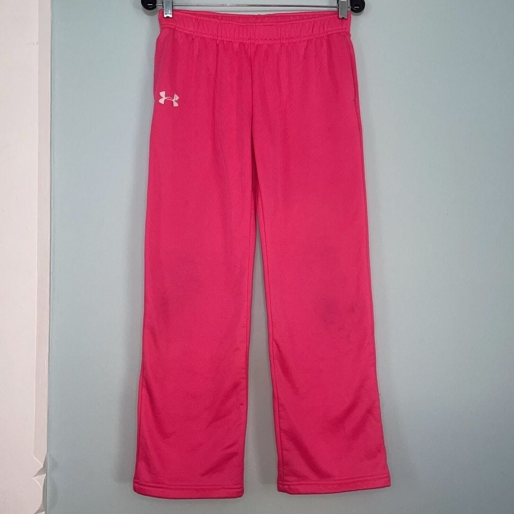 Under Armour ColdGear Storm 1 Stretch Fit Athletic Pants Girls Youth Large Pink