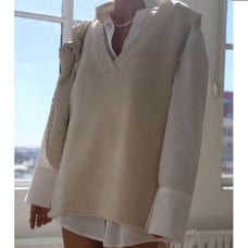 Knit sweater vest