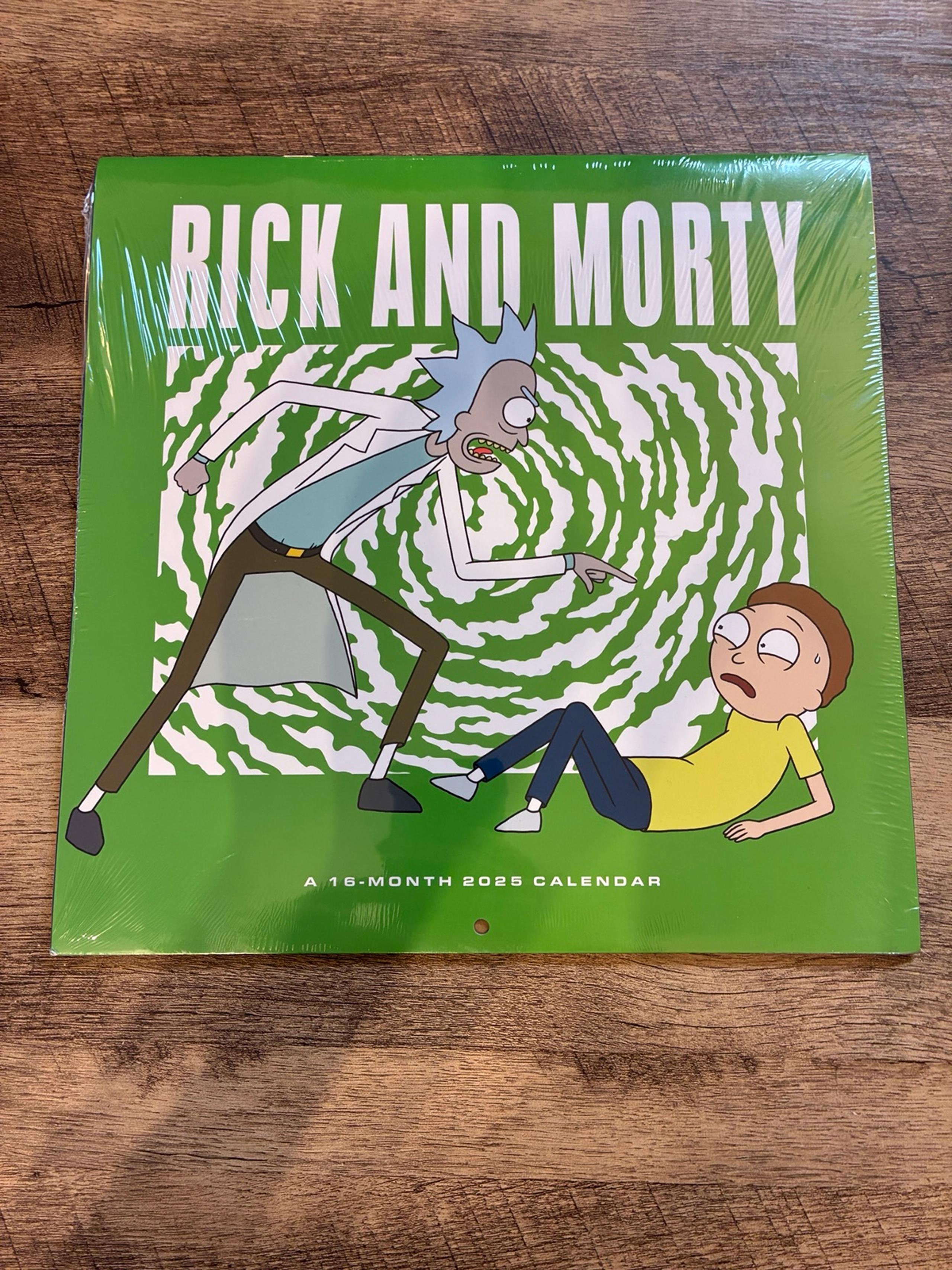Rick And Morty Calendar 16 Months 2025-2026 (Brand New)