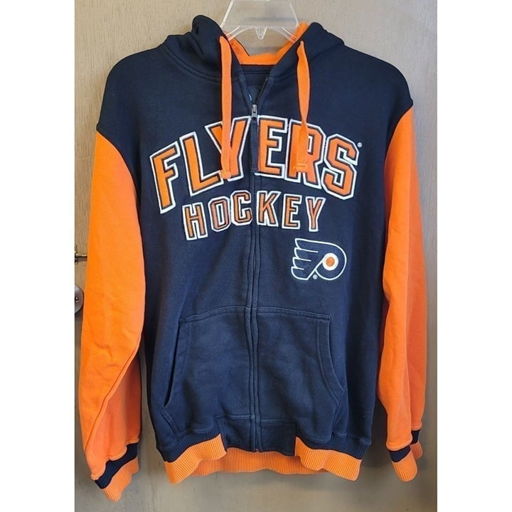 G-III Philadelphia Flyers Licensed NHL Zip Up Hoodie Men's Sz L