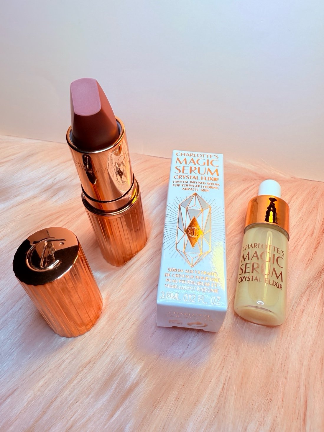 Charlotte Tilbury Pillow Talk 2 Medium Full size & Magic Serum Bundle New.