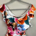 New La Blanca Floral Rhythm Swimsuit Women's 14 Off Shoulder Ruffle One Piece