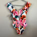 New La Blanca Floral Rhythm Swimsuit Women's 14 Off Shoulder Ruffle One Piece