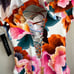 New La Blanca Floral Rhythm Swimsuit Women's 14 Off Shoulder Ruffle One Piece