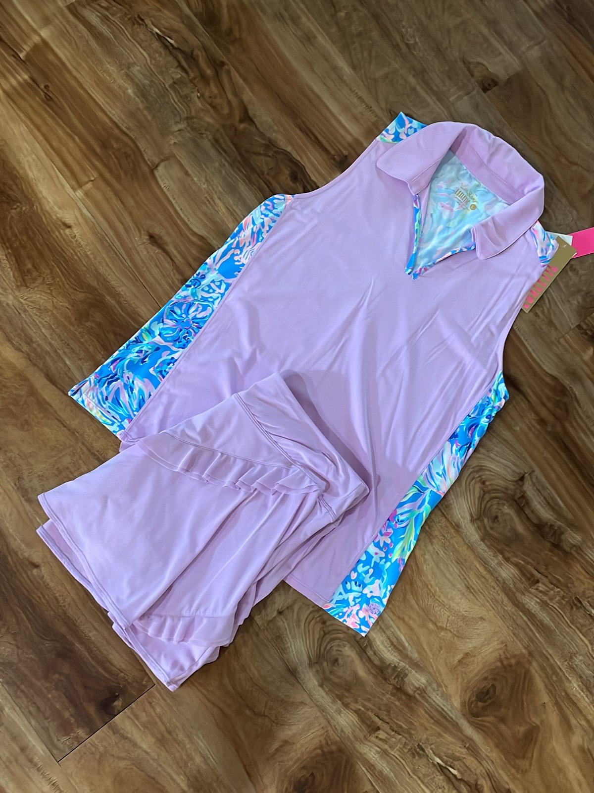 Lilly Pulitzer luxletic skort and top set size large