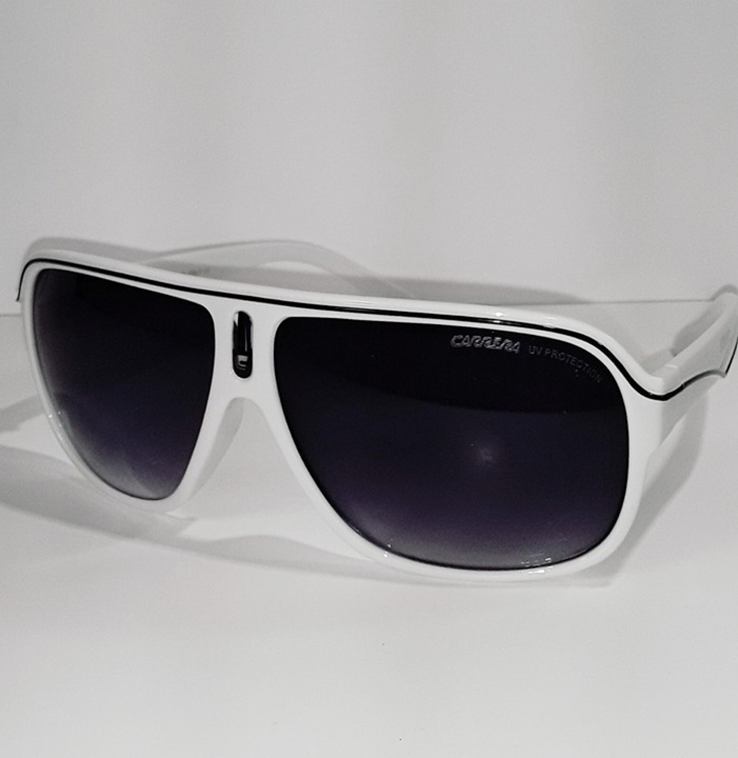 Carrera Men's WHITE Aviator Pilot Gradient Lens Sunglasses
