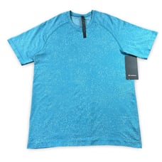 Lululemon Metal Vent Tech Short Sleeve Shirt 2.0 Blue Athletic Men's Large