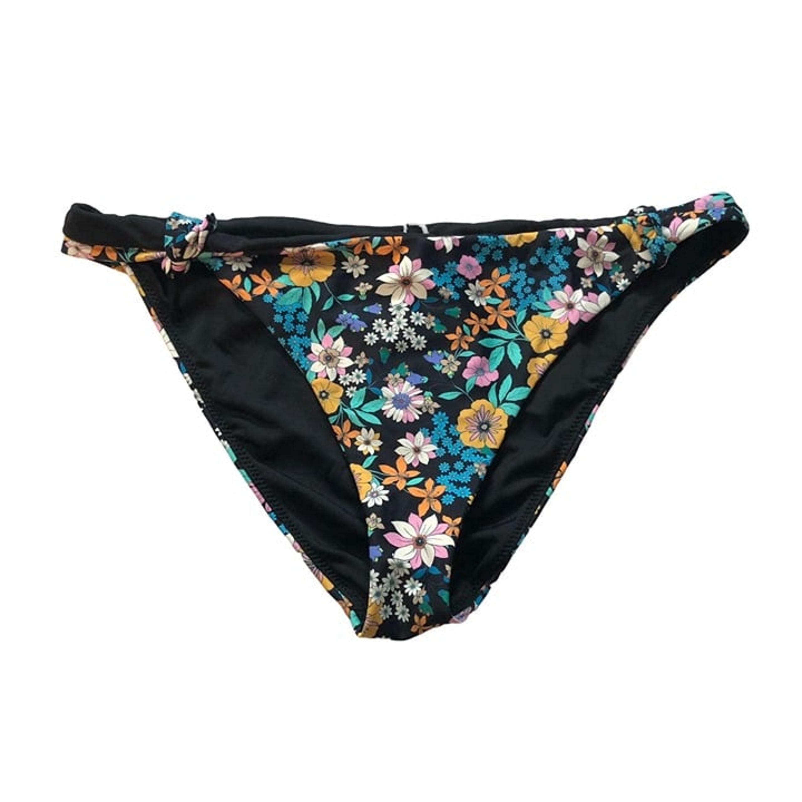 O'Neill Womens Tatum Alamitos Bikini Swim Bottom Black Floral XL