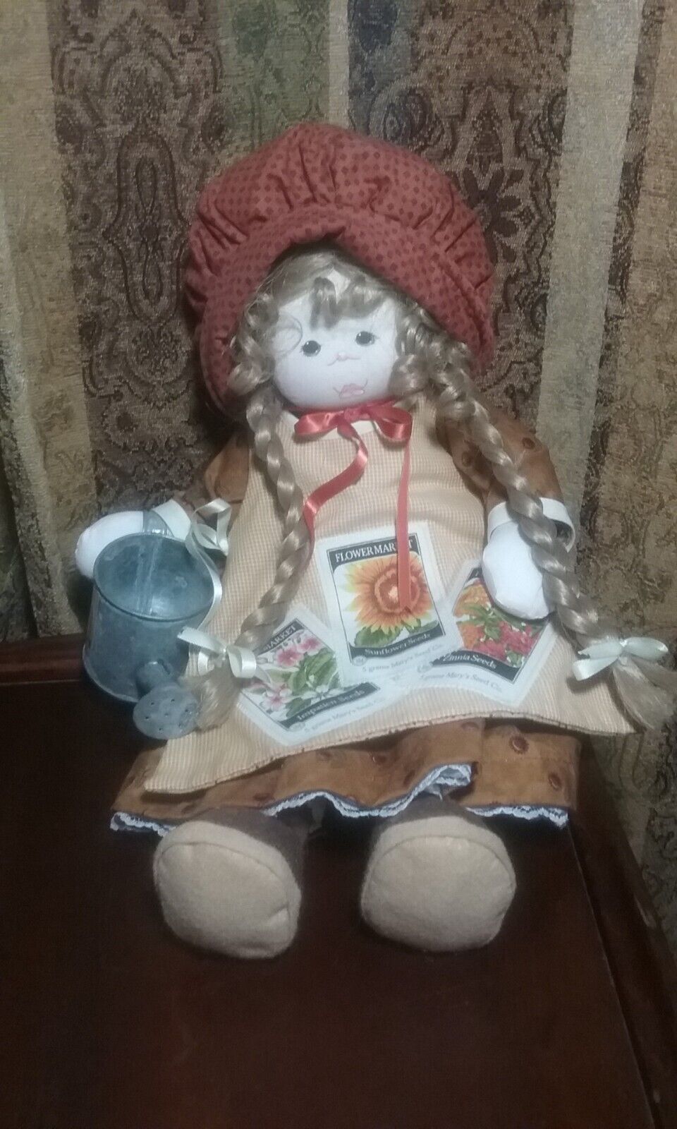 Vintage Jessica Cloth Doll by My World Of Dolls Made By Ruth Johnson Handmade