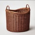 Round Vintage French Tall Wicker Basket - Threshold designed with Studio McGee