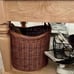Round Vintage French Tall Wicker Basket - Threshold designed with Studio McGee