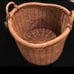 Round Vintage French Tall Wicker Basket - Threshold designed with Studio McGee