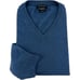 Mantovani Studio Blue Pure Cashmere Long Sleeve V-Neck Sweater Mens Size 2XL