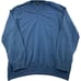 Mantovani Studio Blue Pure Cashmere Long Sleeve V-Neck Sweater Mens Size 2XL