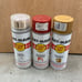 3 Vintage 1986 Rust-Oleum Spray Paint Cans Regal Red, Clean Metal Primer, Clear