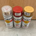 3 Vintage 1986 Rust-Oleum Spray Paint Cans Regal Red, Clean Metal Primer, Clear