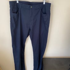 Faherty Men’s Movements Five Pocket Pants Navy Size 38 Lightweight Business Wear