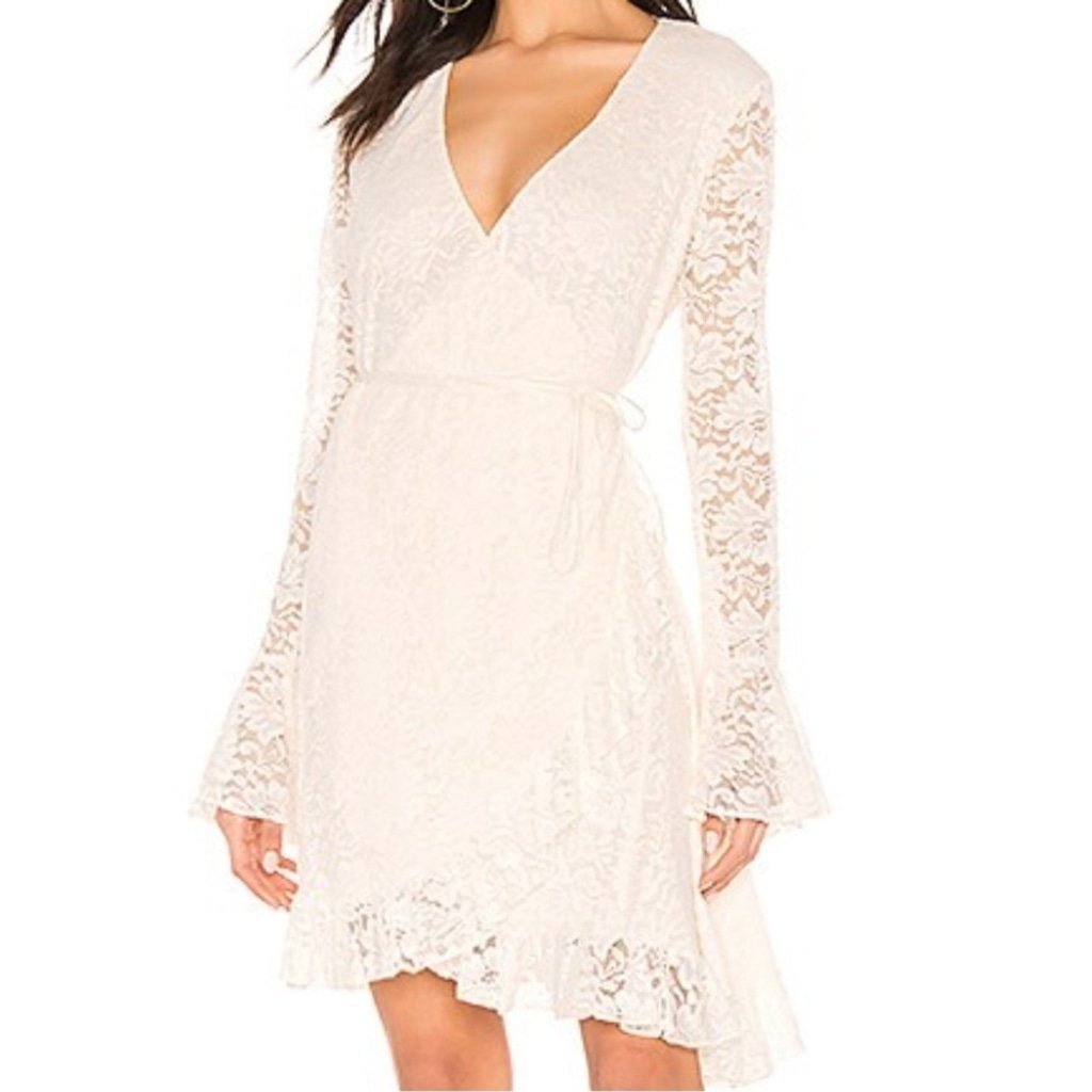 HAH Revolve Wrap Star Dress in Walking On Eggshells Combo M Medium New NWT