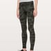 Lululemon Align Pant *Full Length 28 Incognito Camo Multi Gator Green