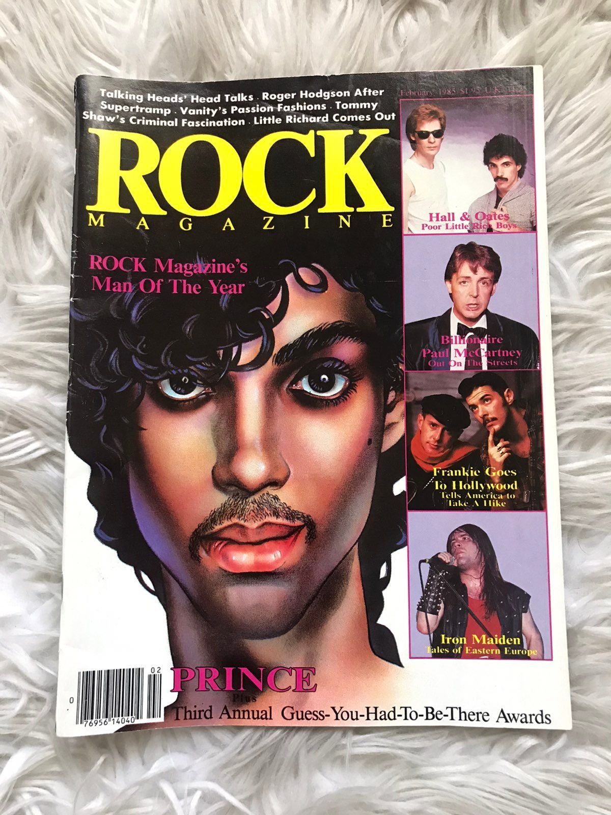Vintage Prince Rock Music 1985 Magazine