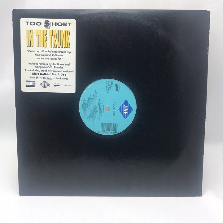Too Short – In The Trunk 1992 Jive - 01241-42072-1 Ant Banks/DJ Premier VG+