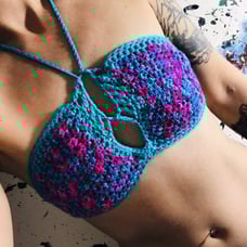 Freya Boho Crochet Halter Top
