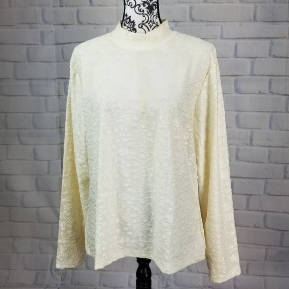 size xl stretch knit floral top