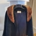 Vintage Franklin jacket 1950's Persian Black Lamb Mink Collar Small