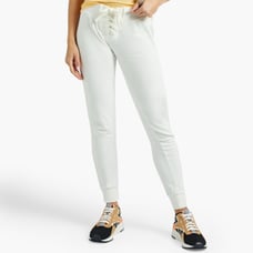 WSLY The Ecosoft Tie Up organic cotton-blend fleece track pants
