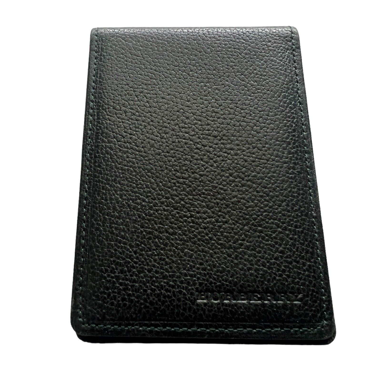 Burberry Bifold ID & Card Case Leather Travel/Unisex Green