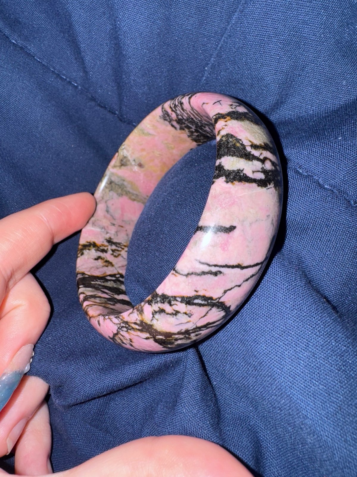 Rhodonite Bangle 60mm