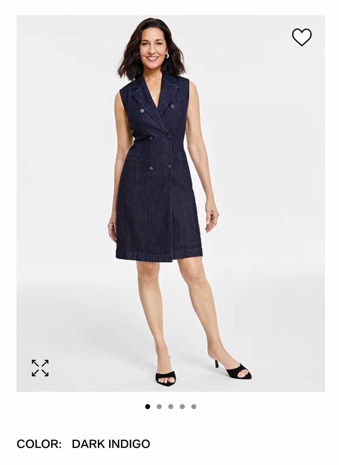 I.N.C. INTERNATIONAL CONCEPTS Women's Denim Blazer Dress