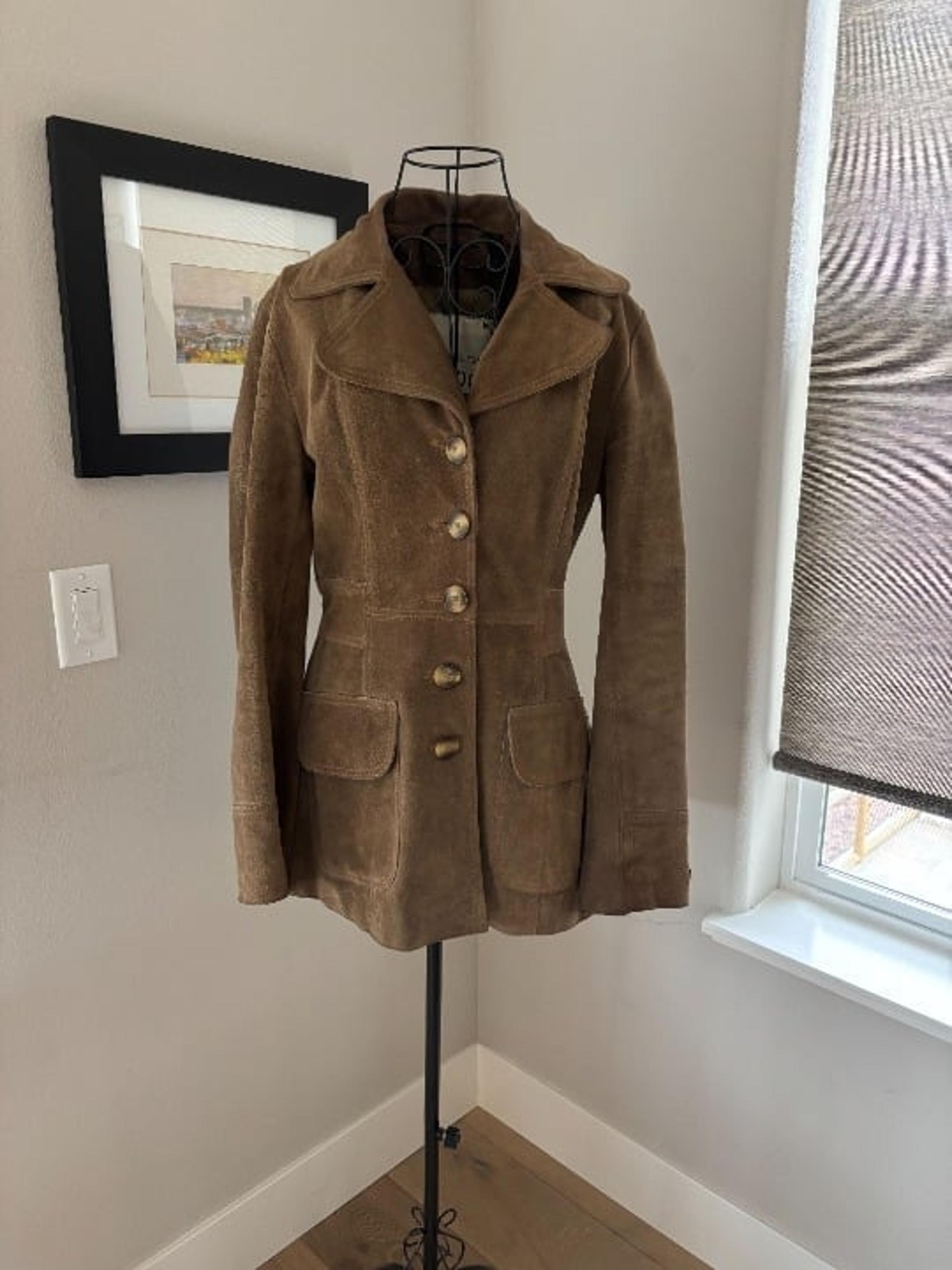 Vintage 1990's Jeans Suede Jacket - DKNY