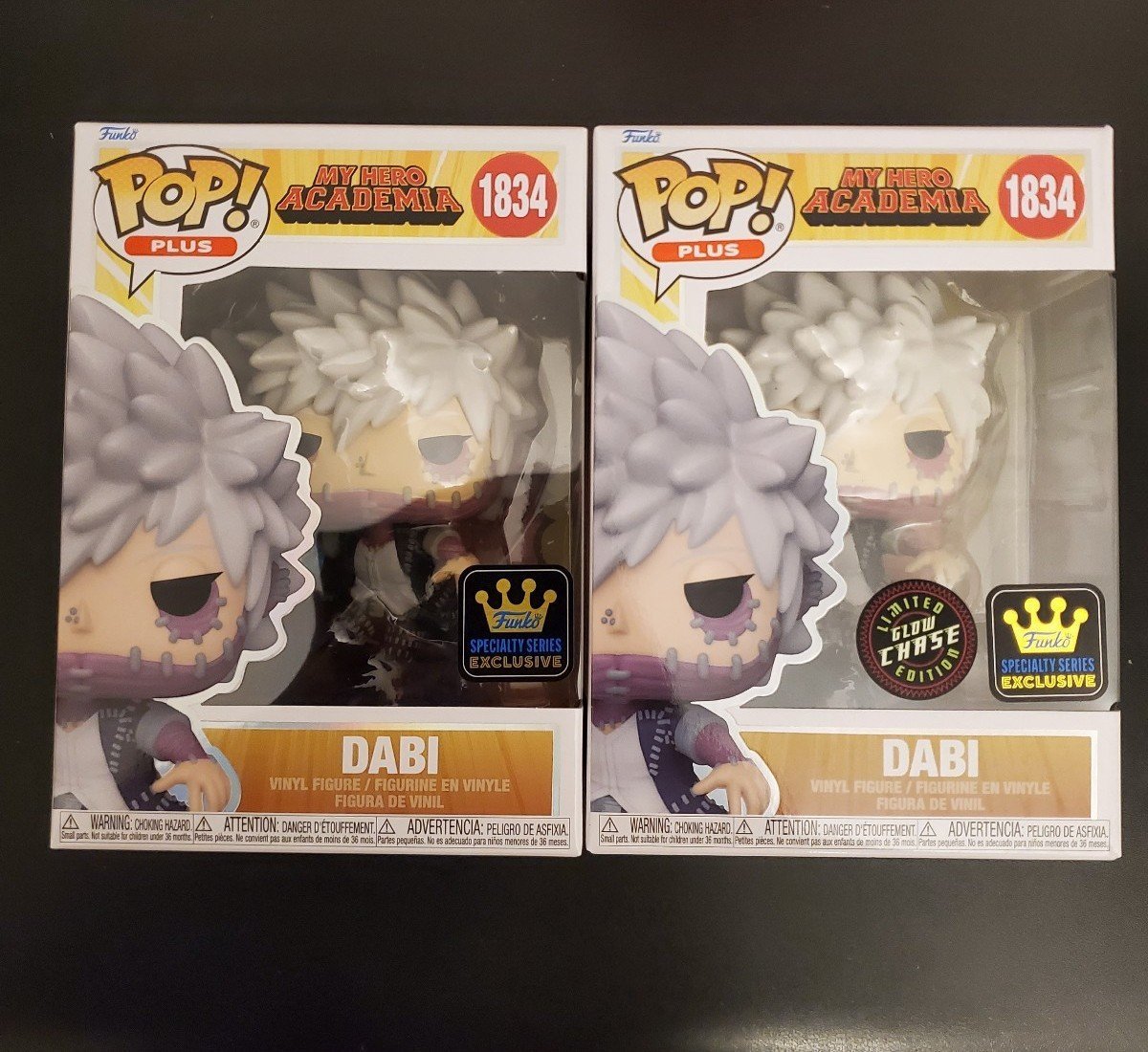 Funko Pop Plus! Dabi #1834 Common/Chase Bundle MHA - Specialty Series Excl