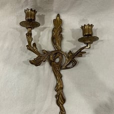 Brass Louis XV Rococo Style Wall Sconce