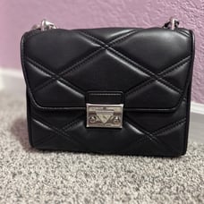 Michael Kors Quilted Black Leather Purse