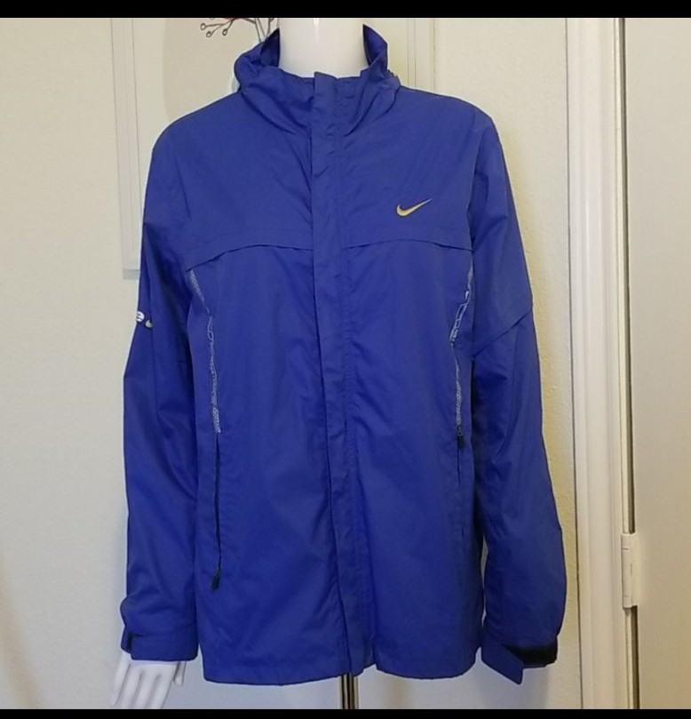 Nike blue training hooded jacket/windbre
