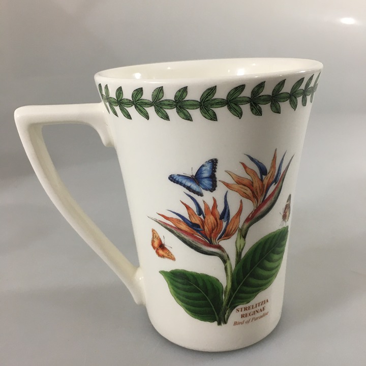 Portmeirion Exotic Botanic Garden Bird of Paradise Floral Mug 12 oz England